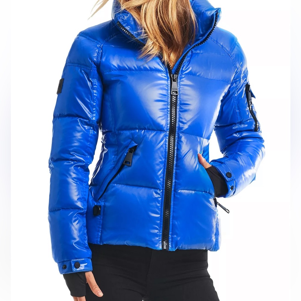 SAM. Women's Blue Puffer Jacket